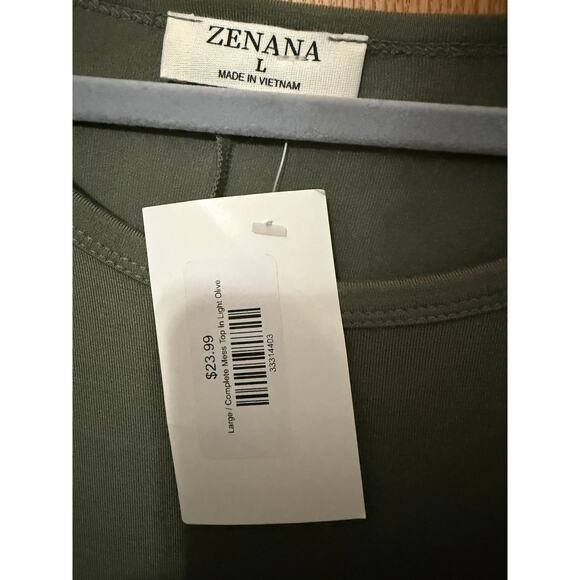 Zenana Cinched Sides 3/4 Sleeve Shirt - Picture 3 of 3